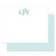 Steel Gray Script Monogram Flat Note Cards Image 6 of 6